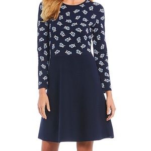 NWT Draper James A-Line Floral Print Sweater Dress